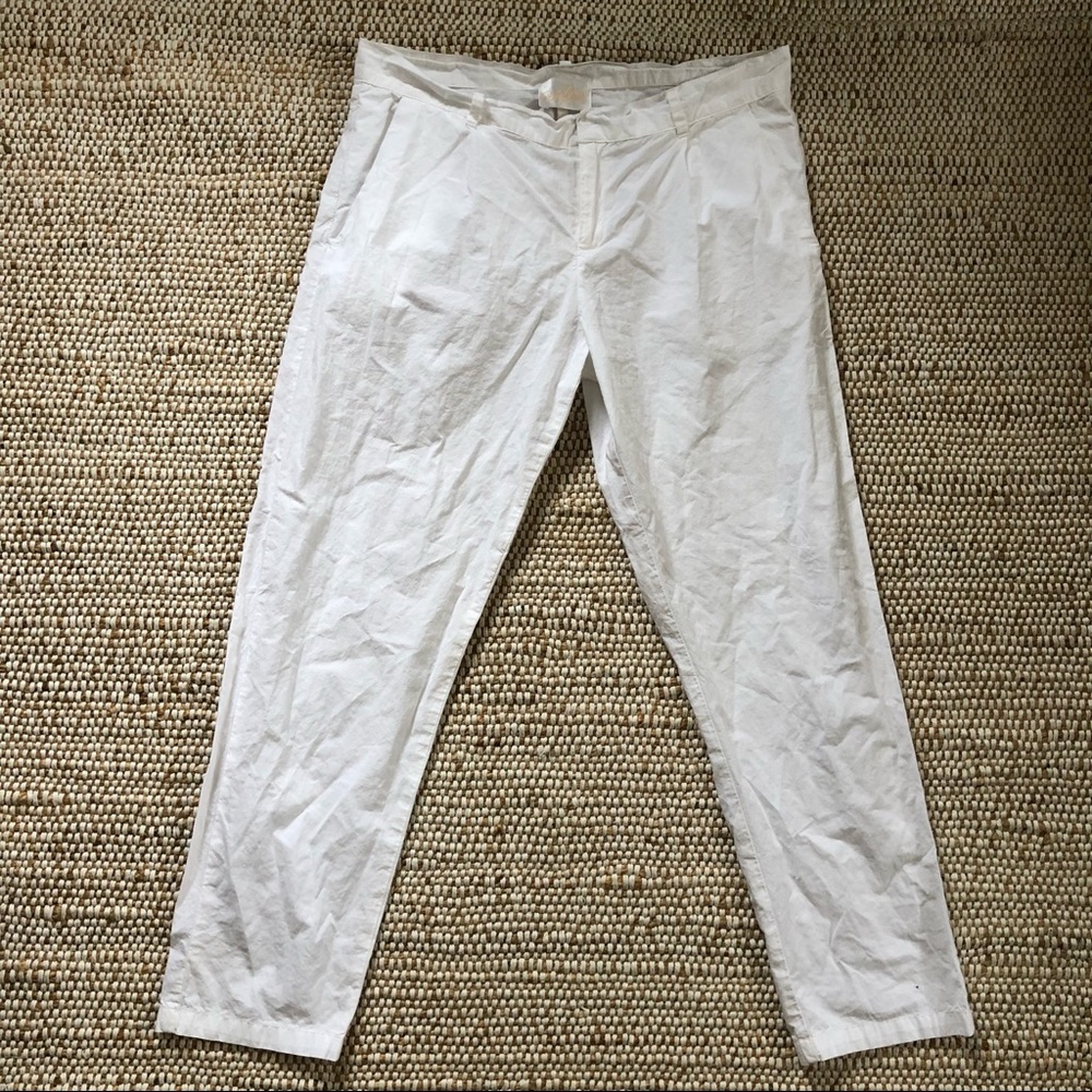 Atelier Delphine White Cotton Pants - M